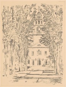 Église coloniale, Gloucester, 1918 - Frederick Childe Hassam