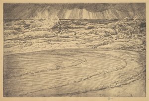 Forte houle, marée haute, Easthampton, 1920