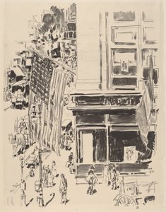 Rue Lafayette, 1918 - Frederick Childe Hassam