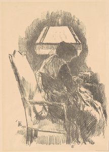 Mme Hassam Tricotant - Frederick Childe Hassam