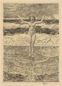 Gouttes de pluie et surf - Frederick Childe Hassam