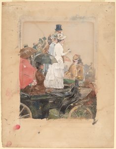 Spectateurs au Grand Prix - Frederick Childe Hassam