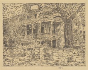 La vieille maison, Cos Cob, 1915 - Frederick Childe Hassam