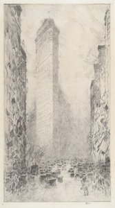 Anniversaire de Washington - Cinquième Avenue et 23ème Rue, 1916 - Frederick Childe Hassam