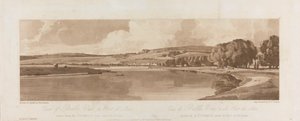 Vue de Belle Vue et Pont de Sèvres prise de la Terrasse près du Pont de Saint-Cloud 1802; Planche 13 Vues de Paris, le Volume Emanuel traçage de la planche B1981.25.2622 - Frederick Christian Lewis the Elder