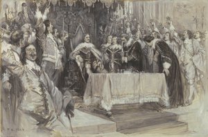 La Deuxième Installation de Cromwell comme Protecteur, dans Westminster Hall, 26 juin 1657 - Frederick Coffay Yohn