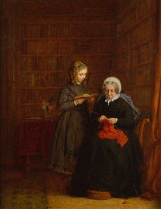 Portrait de Mme Hearne et de sa petite-nièce Fanny Sowman - Frederick Daniel Hardy