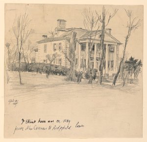 Maison du gouverneur Lounsbury, rue principale, Ridgefield, Conn. - Frederick Dielman