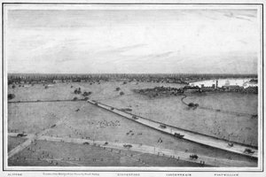 Panorama de Calcutta, Inde, c1840s - Frederick Fiebig