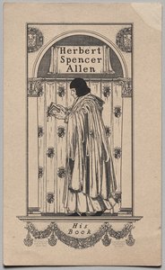 Ex-libris : Herbert Spencer Allen, son livre inscrit