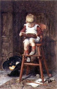 Dans la chaise haute