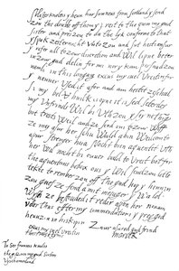 Lettre de Marie Stuart à Sir Francis Knollys, 1568