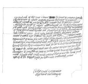 Lettre à Lord Monteagle qui a conduit à la découverte du complot de la poudre, 1605, 1865