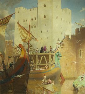 La construction du grand donjon du château de Bristol