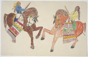 Deux hommes à cheval - Frederick Gokliz