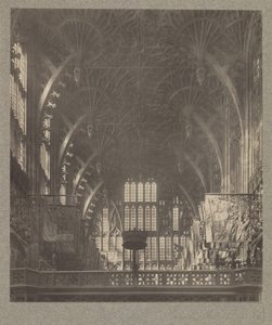 Chapelle Henri VII : Toit à voûtes en éventail et traceries