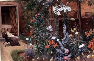 Une bordure de jardin - Frederick Hamilton Jackson