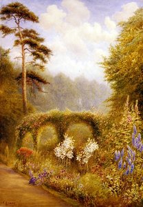 Lys et delphiniums, Golden Hill Park, Londres - Frederick Henry Evans