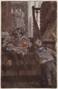 Illustration pour They de Rudyard Kipling (lithographie en couleur)