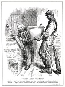 Lloyd George face aux menaces de grève des mineurs, avril 1920 - Frederick Henry Townsend