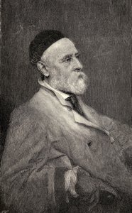Portrait de George Frederick Watts, gravé par T. Johnson d