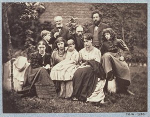 William Morris (1834-96) Sir Edward Burne-Jones (1833-98) et leurs familles, 1874