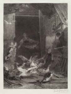 Sans titre (Scène de ferme) - Frederick Juengling