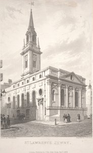 St. Lawrence Jewry, gravé par T. Turnbull - Frederick Mackenzie