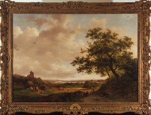 Vue sur la Meuse, Hollande, 1859 - Frederick Marianus Kruseman