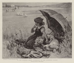 Dans le champ de récolte, Gardiens du panier de déjeuner - Frederick Morgan