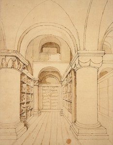Vue intérieure de la chapelle Saint-Jean, Tour de Londres, vers 1810