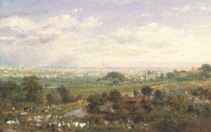 Londres depuis Islington Hill, vers 1820-30