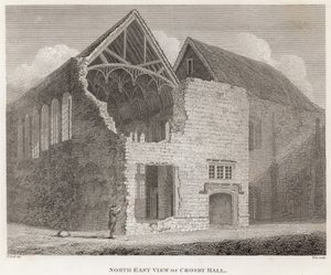 Vue nord-est de Crosby Hall - Frederick Nash
