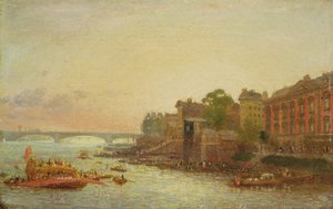 Somerset House, Londres, vers 1820-30 - Frederick Nash