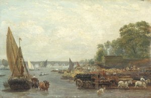 Pont de Westminster, vers 1820-30