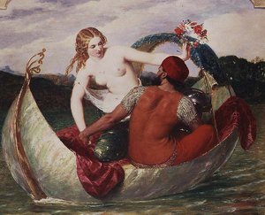Le bateau de perles, vers 1845
