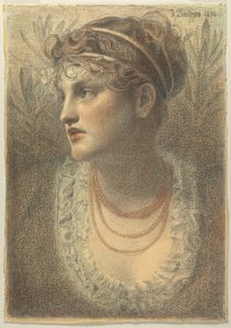 Le collier de corail - Frederick Sandys