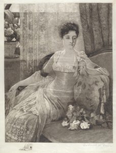Sans titre (Fille sur un canapé) - Frederick W. Freer