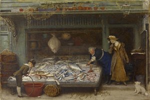 Une poissonnerie, 1873