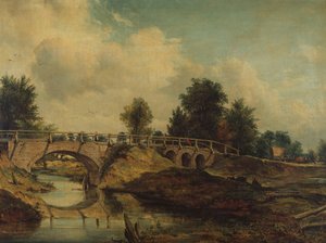 Le pont sur la rivière Stour - Frederick Waters Watts