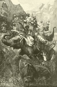 Chasse au tigre en Inde - Frederick William Burton