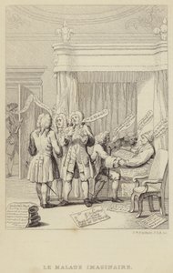 Le Malade Imaginaire : satire représentant l