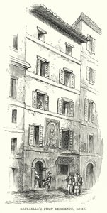Première Résidence de Raphaël, Rome (gravure) - Frederick William Fairholt
