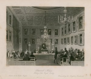 Somerset House, réunion de la Royal Society - Frederick William Fairholt