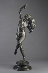 Bacchante et faune enfant
