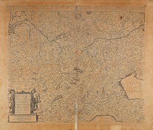 Europe centrale-nord et Italie du Nord, Carte de Frederik de Wit, Amsterdam, gravure sur cuivre - Frederick de Wit