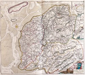 Carte de la Frise (Allemagne) (gravure) - Frederick de Wit