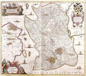 Carte de Scanie, Suède