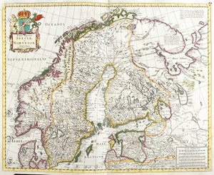 Carte de la Suède et de la Norvège - Frederick de Wit