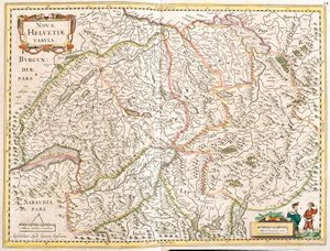 Carte de la Suisse - Frederick de Wit